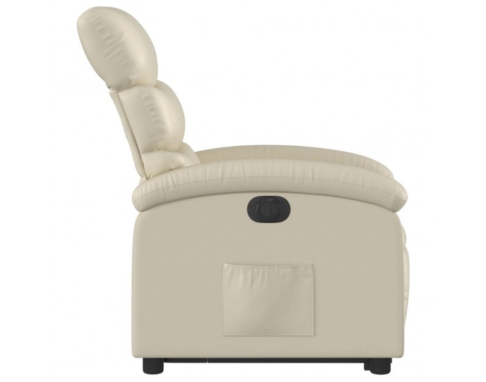 Sonata H Електрически изправящ реклайнер стол, кремав, изкуствена кожа