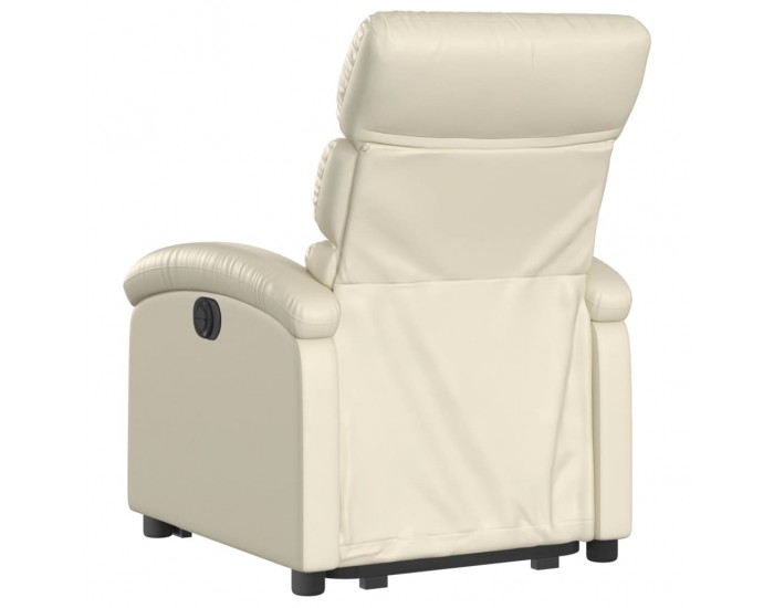 Sonata H Електрически изправящ реклайнер стол, кремав, изкуствена кожа