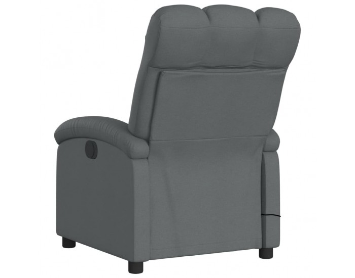 Sonata H Електрически масажен реклайнер стол, тъмносив, текстил