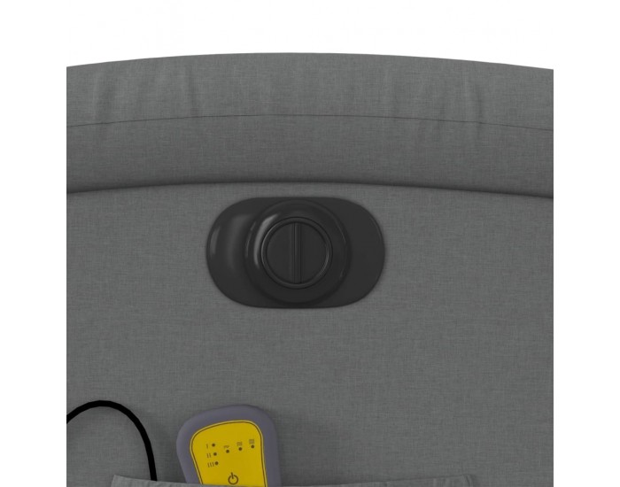 Sonata H Електрически масажен реклайнер стол, тъмносив, текстил