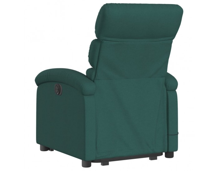 Sonata H Електрически изправящ масажен реклайнер стол тъмнозелен текстил
