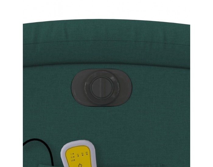 Sonata H Електрически изправящ масажен реклайнер стол тъмнозелен текстил