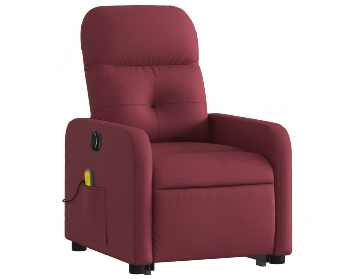 Sonata H Електрически изправящ масажен реклайнер виненочервен текстил