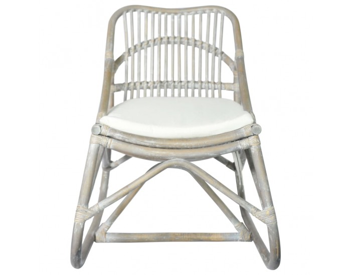 Sonata H Ратанов стол, сив, лен