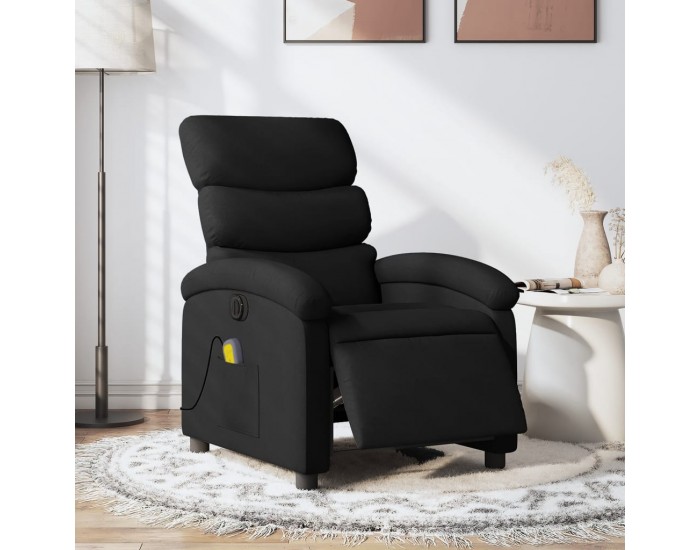 Sonata H Електрически масажен наклоняем стол, черен, текстил