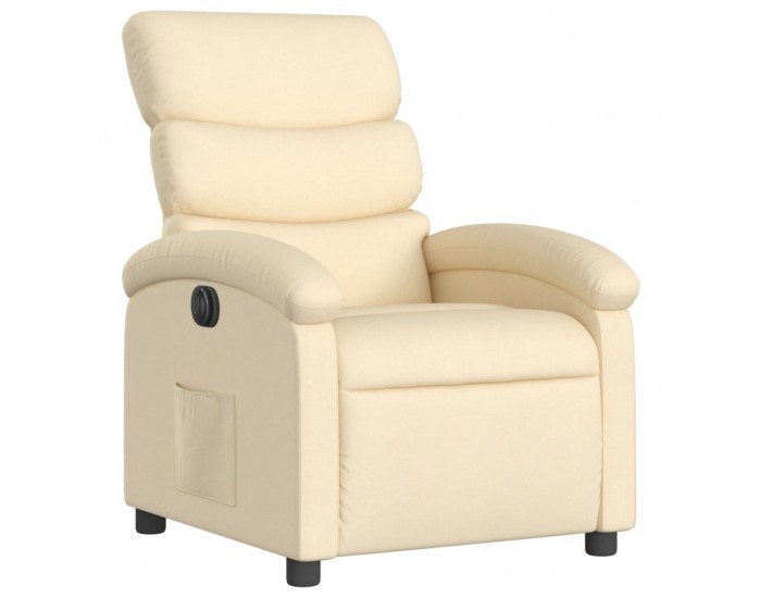 Sonata H Електрически стол реклайнер , кремав, текстил