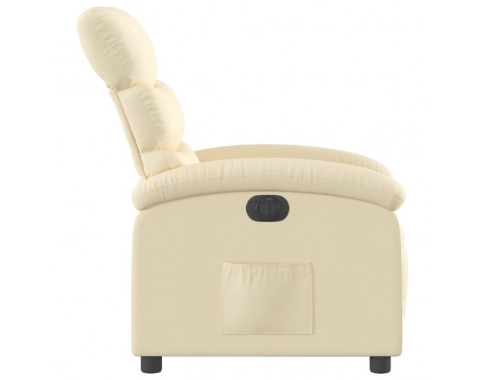 Sonata H Електрически стол реклайнер , кремав, текстил