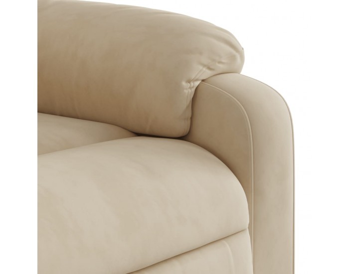 Sonata H Изправящ реклайнер стол, кремав, микрофибърен текстил