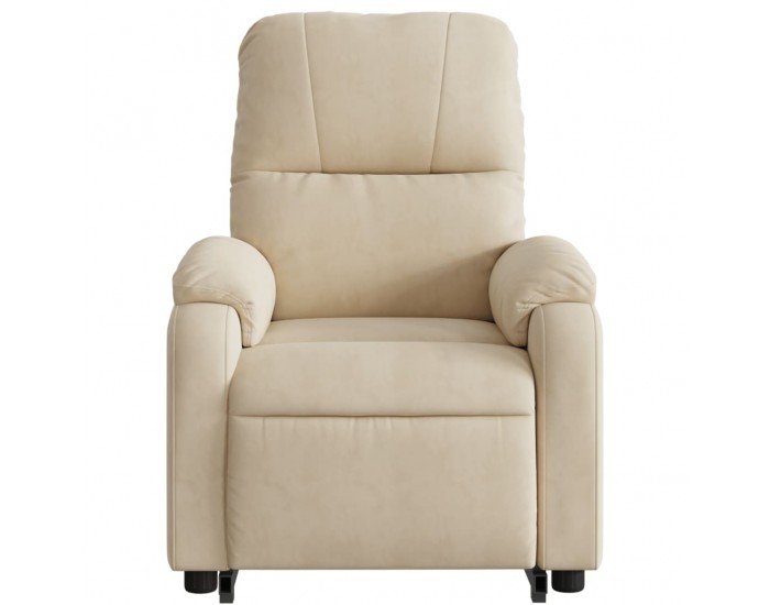 Sonata H Изправящ реклайнер стол, кремав, микрофибърен текстил