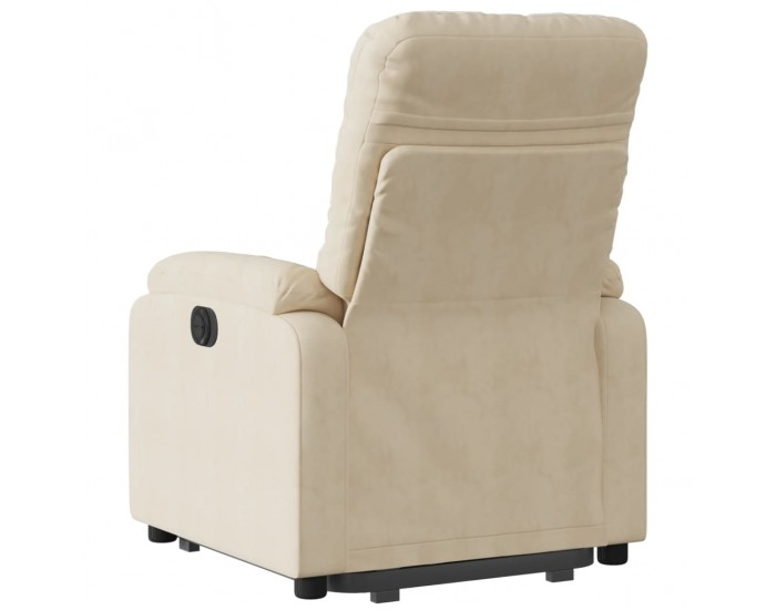 Sonata H Изправящ реклайнер стол, кремав, микрофибърен текстил