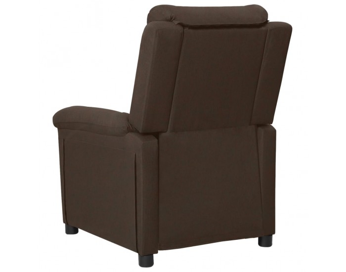 Sonata H Електрически реклайнер стол, тъмнокафяв, текстил