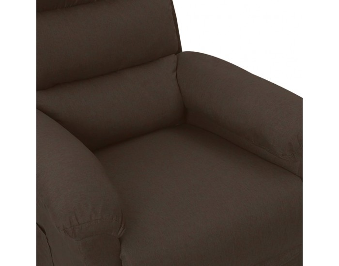 Sonata H Електрически реклайнер стол, тъмнокафяв, текстил