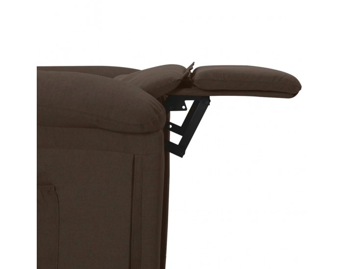 Sonata H Електрически реклайнер стол, тъмнокафяв, текстил