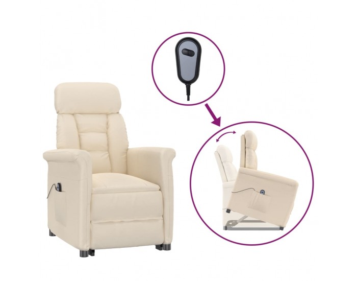 Sonata H Електрически наклоняем стол, бежов, микрофибър