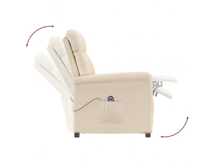 Sonata H Електрически наклоняем стол, бежов, микрофибър