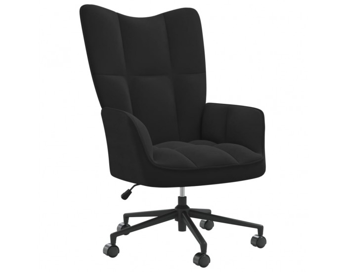 Sonata H Релакс стол, черен, кадифе