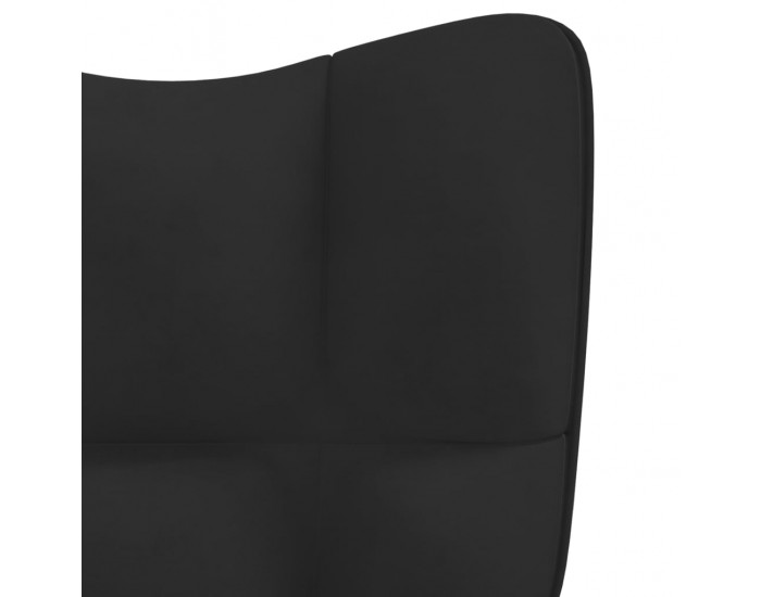 Sonata H Релакс стол, черен, кадифе