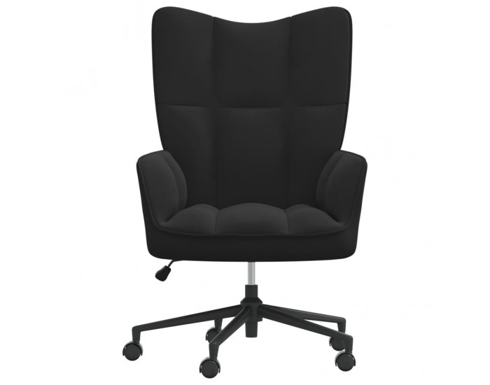 Sonata H Релакс стол, черен, кадифе