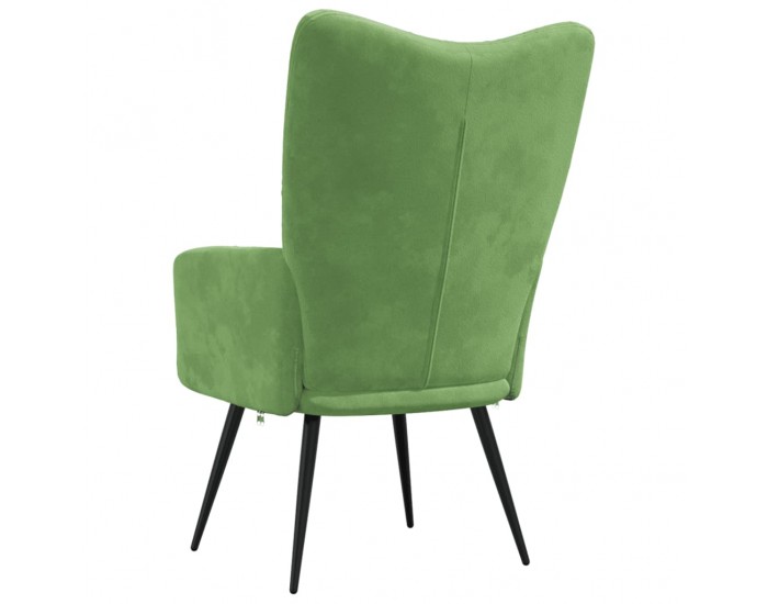 Sonata H Релаксиращ стол, светлозелен, кадифе