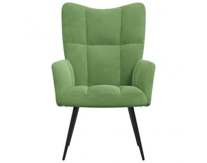 Sonata H Релаксиращ стол, светлозелен, кадифе