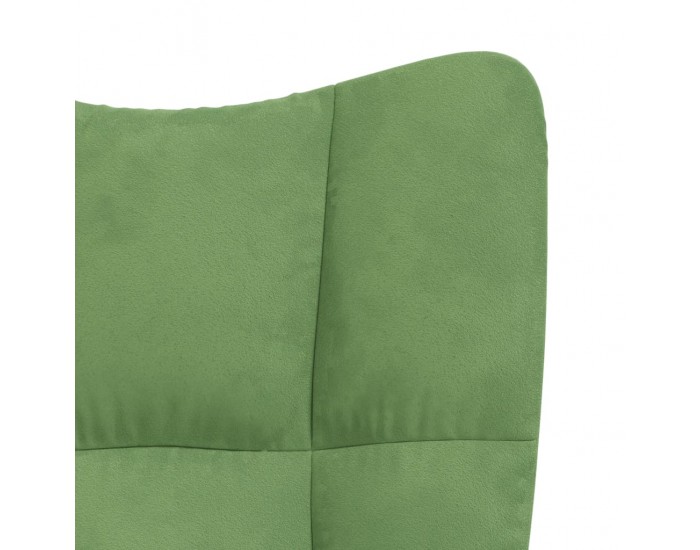 Sonata H Релаксиращ стол, светлозелен, кадифе