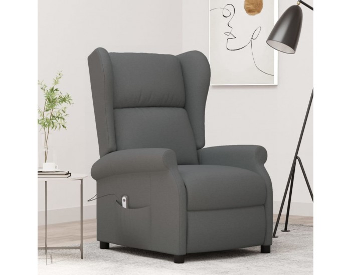 Sonata H Wingback електрически реклайнер стол, тъмносив, текстил