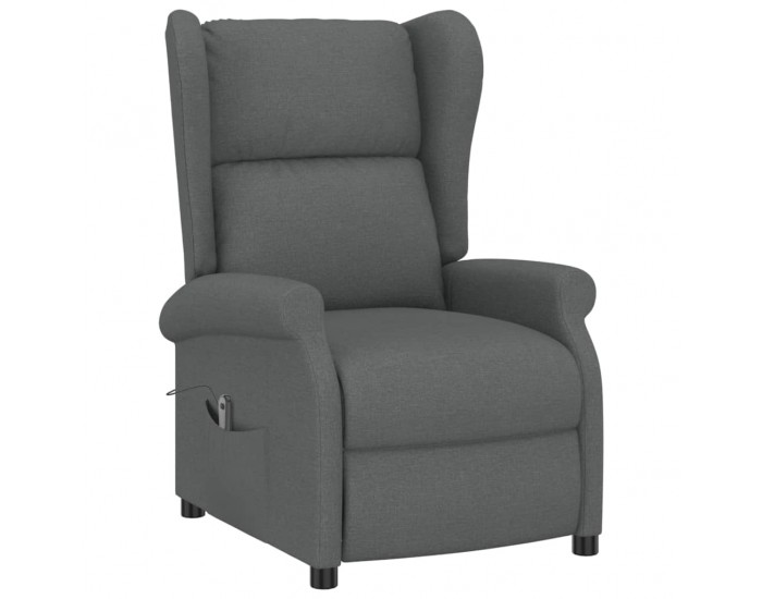 Sonata H Wingback електрически реклайнер стол, тъмносив, текстил