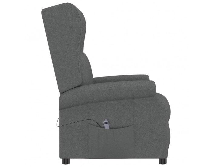 Sonata H Wingback електрически реклайнер стол, тъмносив, текстил