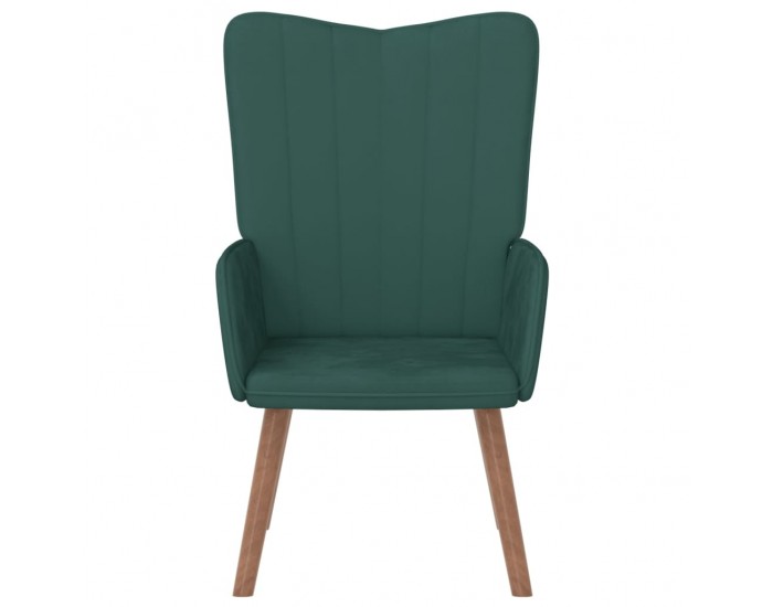 Sonata H Релаксиращ стол, тъмнозелен, кадифе