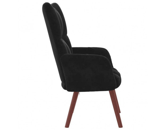 Sonata H Релакс стол, черен, кадифе