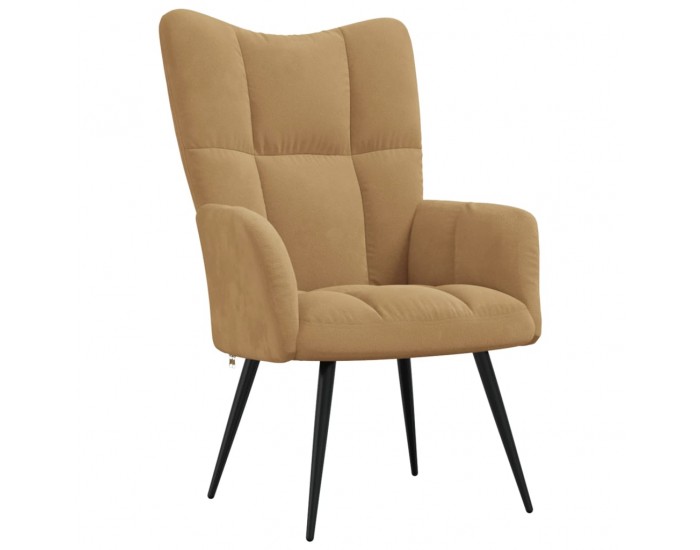 Sonata H Релаксиращ стол, кафяв, кадифе