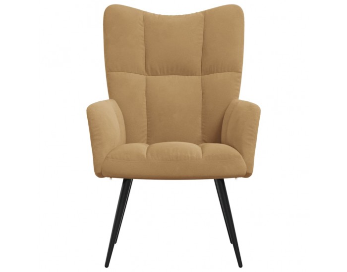 Sonata H Релаксиращ стол, кафяв, кадифе