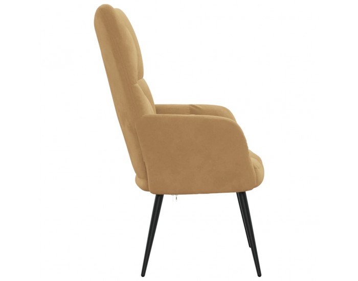 Sonata H Релаксиращ стол, кафяв, кадифе