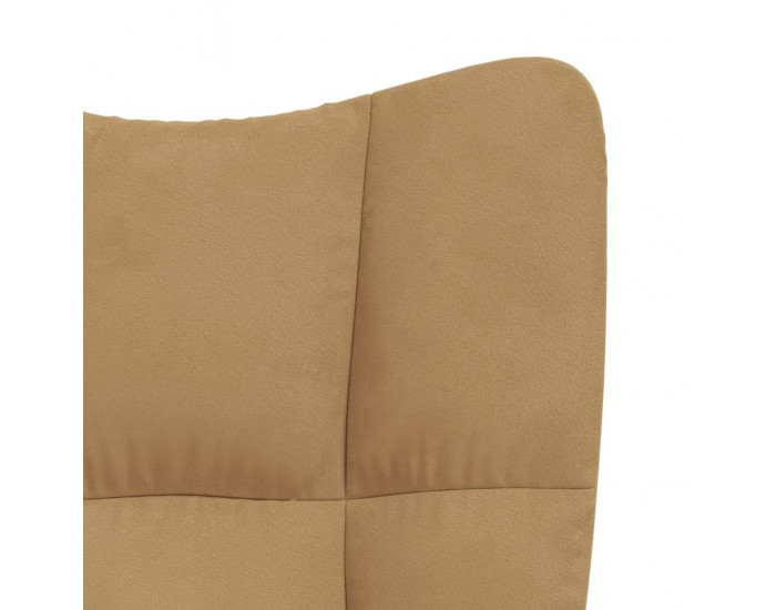 Sonata H Релаксиращ стол, кафяв, кадифе