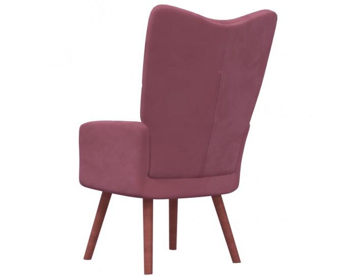 Sonata H Релакс стол, розов, кадифе