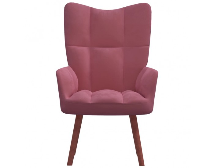 Sonata H Релакс стол, розов, кадифе