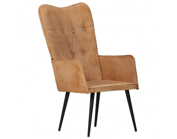 Sonata H Wingback стол, кафяв, канава