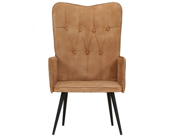 Sonata H Wingback стол, кафяв, канава