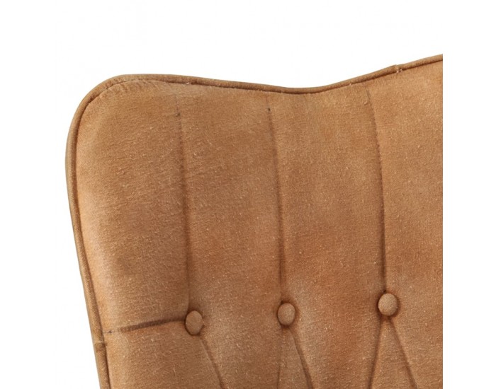 Sonata H Wingback стол, кафяв, канава