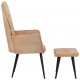 Sonata H Wingback стол с табуретка, кремав, канава Sonata H Wingback стол с табуретка, кремав, канава