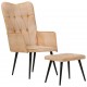 Sonata H Wingback стол с табуретка, кремав, канава Sonata H Wingback стол с табуретка, кремав, канава