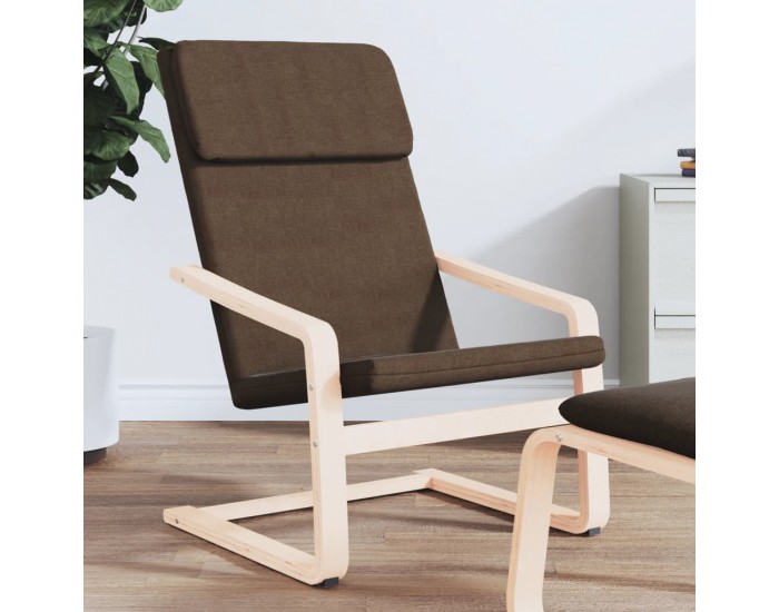 Sonata H Релакс стол, тъмнокафяв, текстил