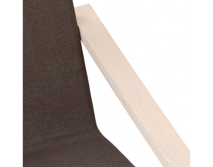 Sonata H Релакс стол, тъмнокафяв, текстил