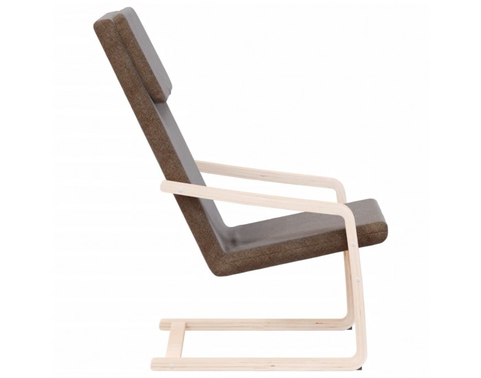 Sonata H Релакс стол, тъмнокафяв, текстил