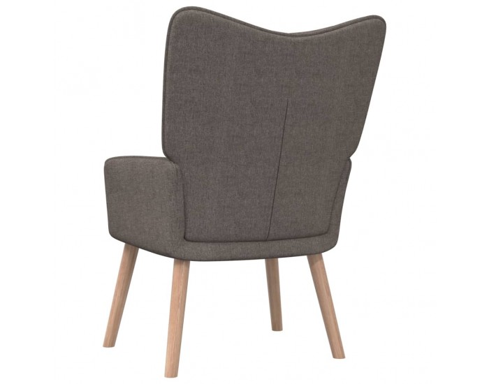 Sonata H Релакс стол с табуретка, таупе, текстил