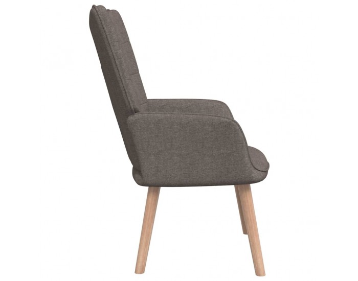 Sonata H Релакс стол с табуретка, таупе, текстил