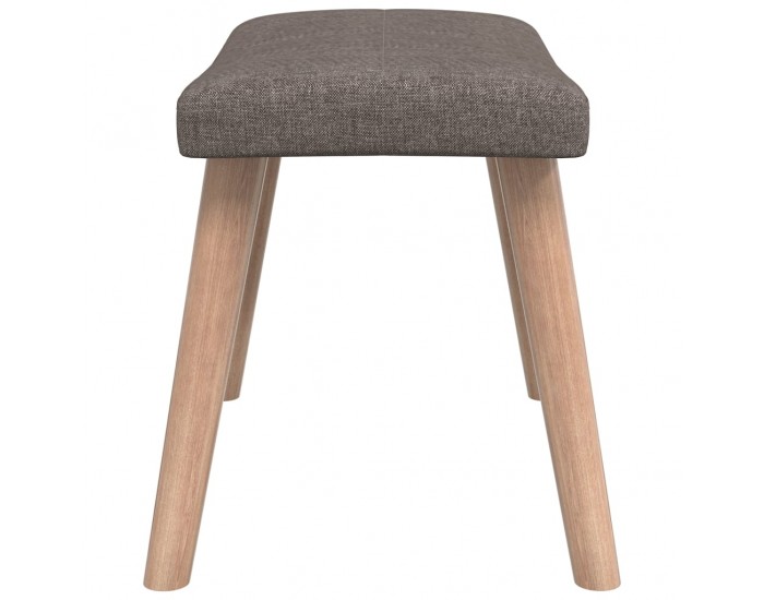 Sonata H Релакс стол с табуретка, таупе, текстил