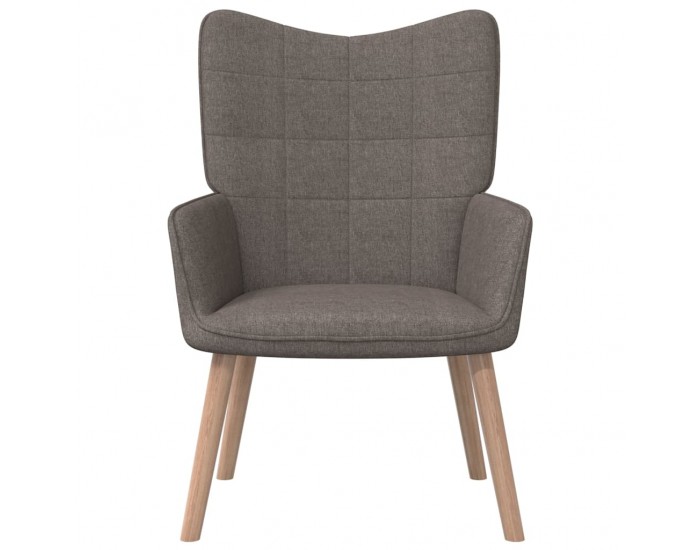 Sonata H Релакс стол с табуретка, таупе, текстил