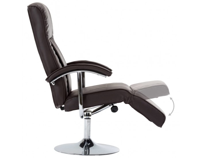 Sonata H ТВ фотьойл, кафяв, изкуствена кожа