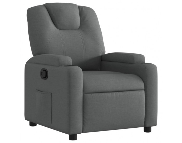 Sonata H Реклайнер, тъмносив, текстил